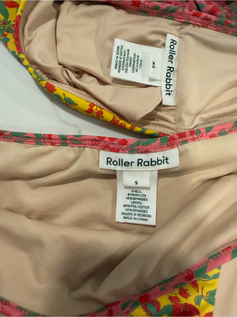 Roller Rabbit Yellow Floral Ruffle Bikini - Picture 3 of 5